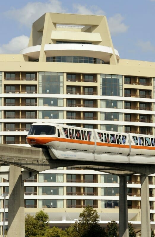 Hotel and monorail