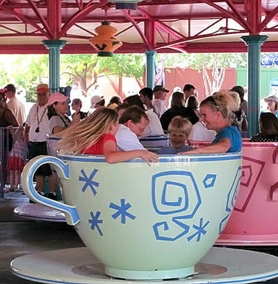 Disney World Magic Kingdom Family Tea Cup Ride