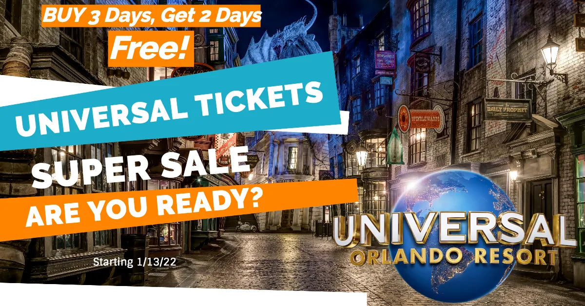 Get Two Days Free Universal Orlando Ticket Promo