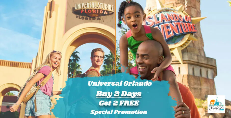 Universal Studios Discounted Tickets: Buy 2 Days Get 2 Days Free!