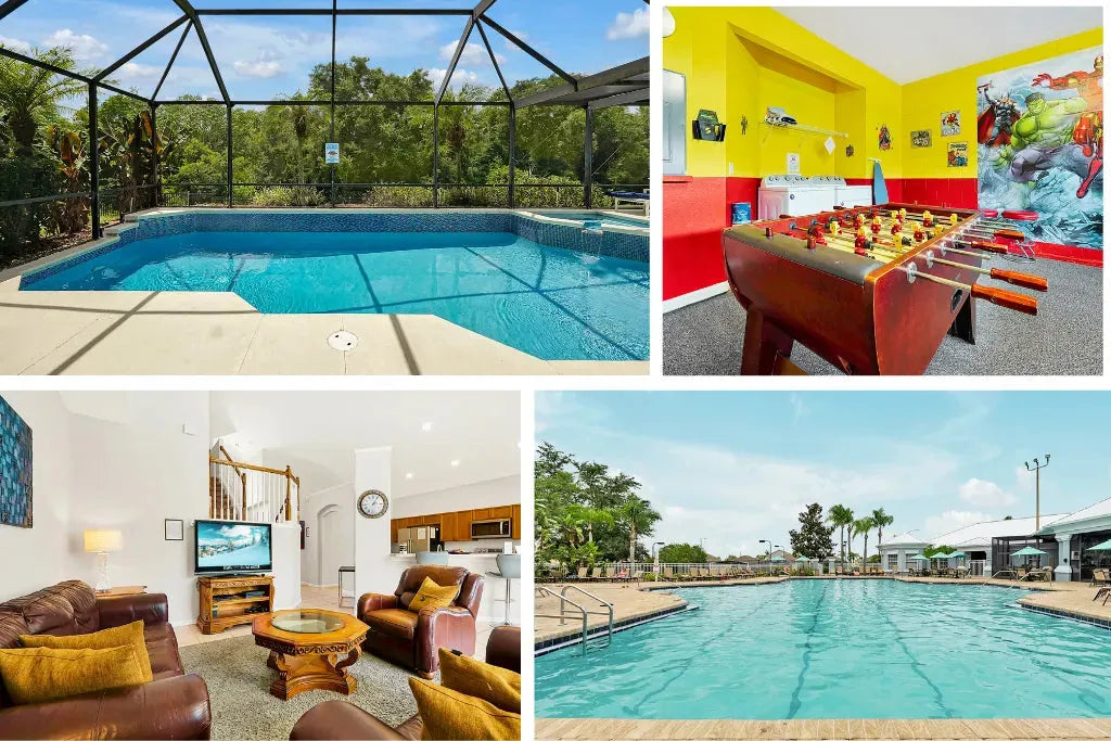 Orlando Vacation home with a private pool, games room, and nicely decorated.