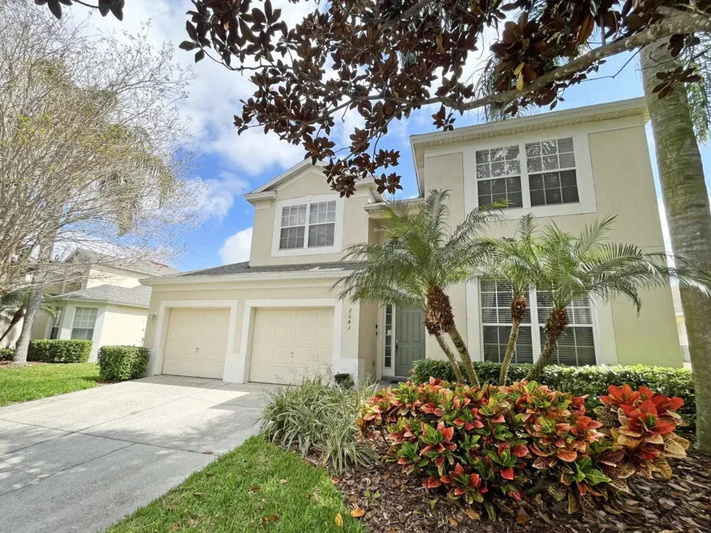 Exterior of a vacation home with green door