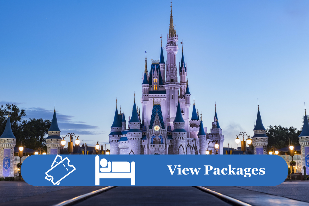 Walt Disney World packages combine lodging with your Disney World tickets to save the most money.