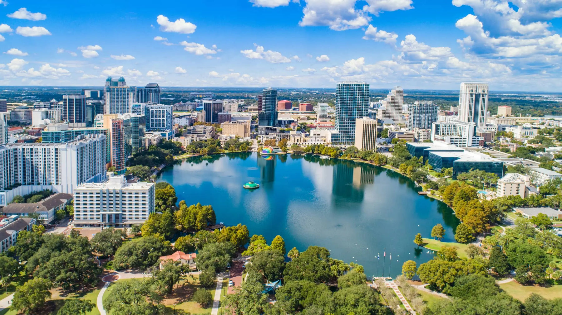 Aerial Photo of Downtown Orlando Florida