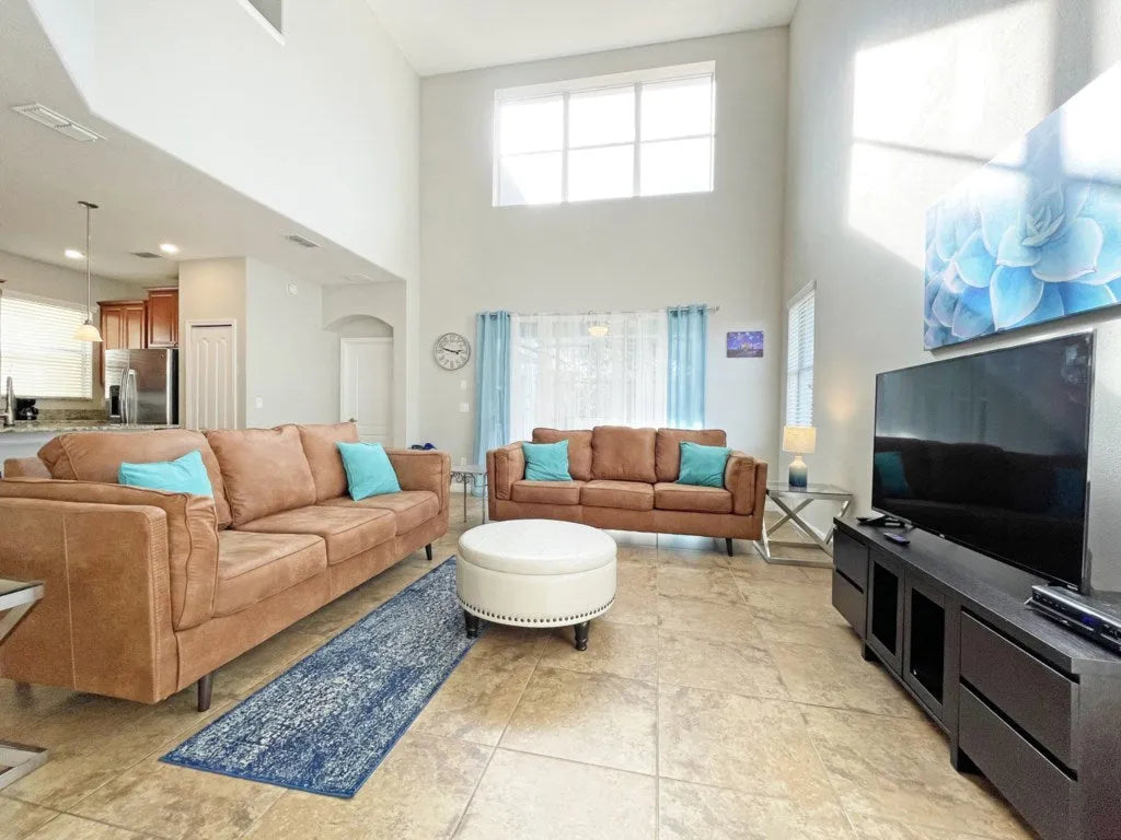 plenty of room to sit in this Orlando vacation home and watch TV