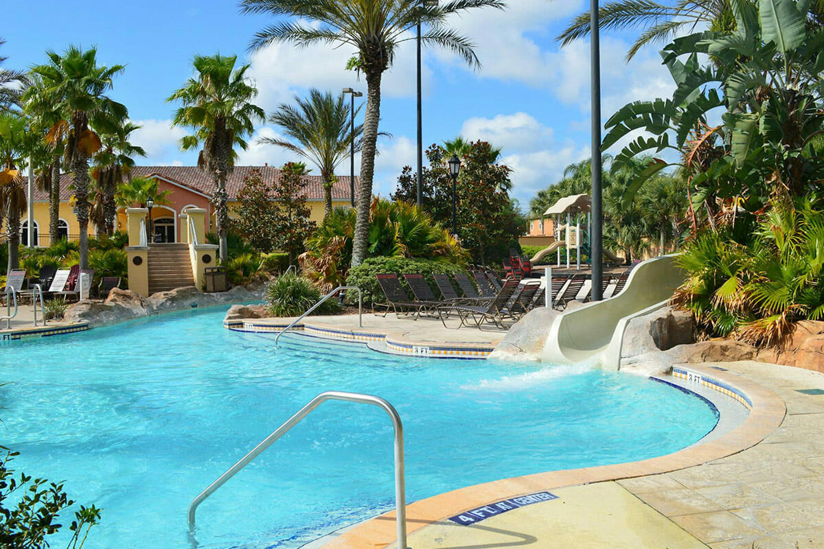 Regal Palm Resort Vacation Town Home Pool slider