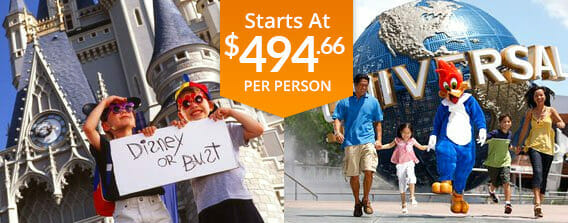 Four Day Universal & Disney World Package