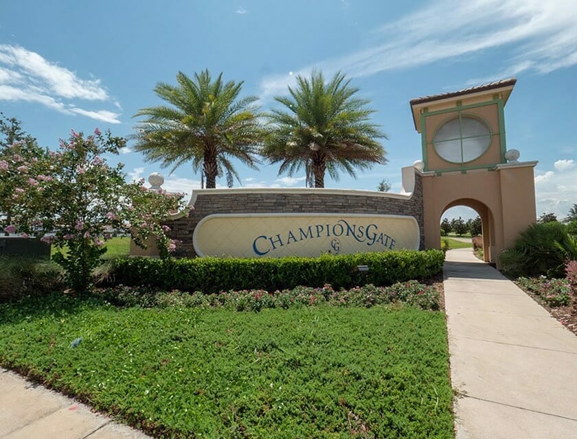 ChampionsGate Oasis Condos in Orlando Entrance - OrlandoVacation