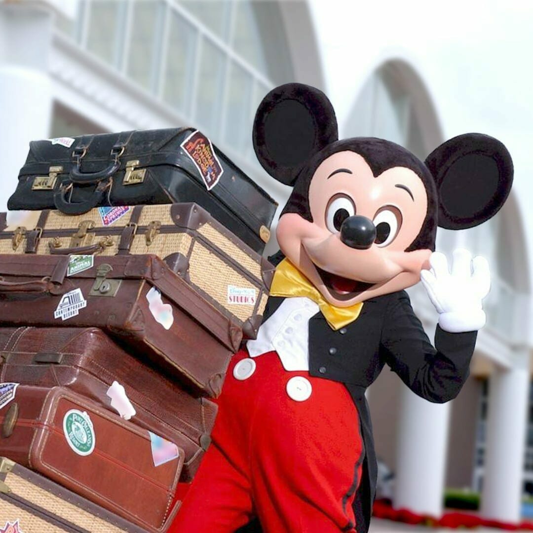 Mickey with Luggage