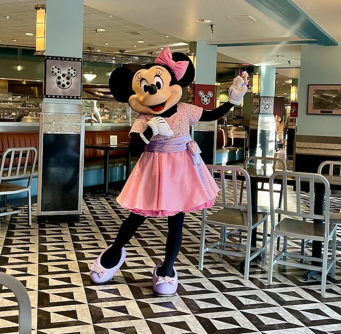 Minnie Mouse in Restaurant Orlando FL